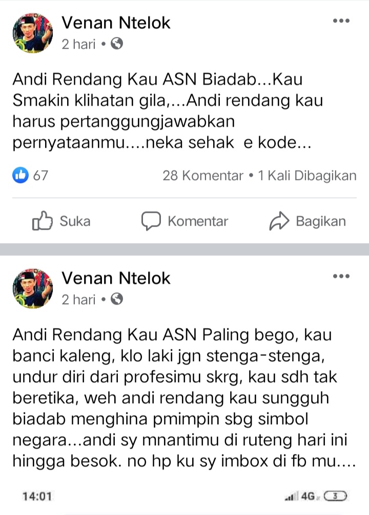 Gegara Postingan
